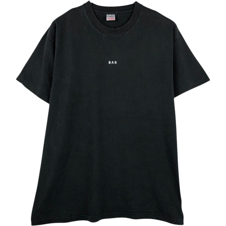 90'S Fruit of the Loom Advertising T-shirt Made in USA Men's XL Vintage cotton black type Vintage Second Hand