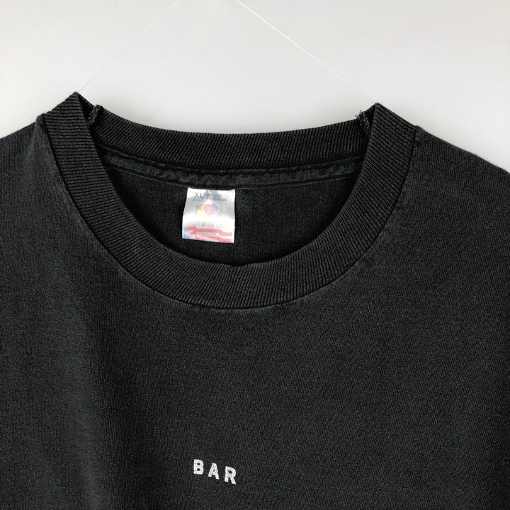 90'S Fruit of the Loom Advertising T-shirt Made in USA Men's XL Vintage cotton black type Vintage Second Hand