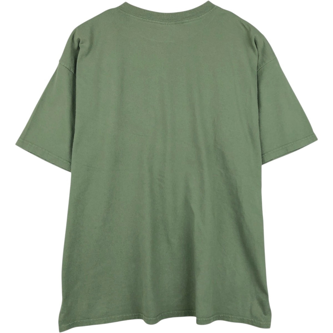 2000'S Gildan BUCKMASTERS advertising T-shirt, men's size XL (approx.) cotton green type Vintage Second Hand