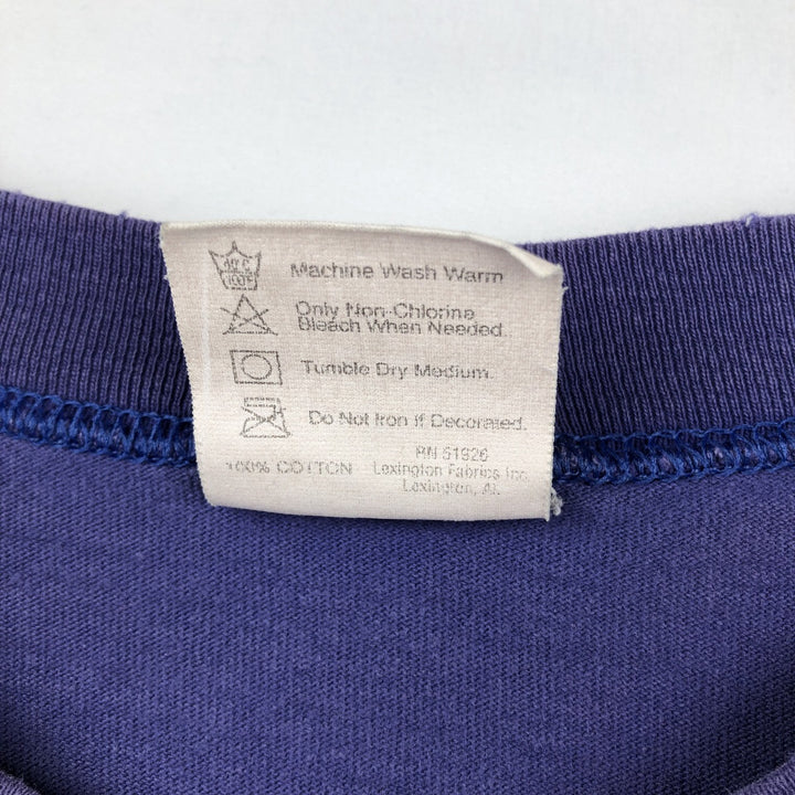 90'S Planet Hollywood Advertising T-Shirt, Made in USA, Men's Size L (approx.), Vintage cotton purple type Vintage Second Hand