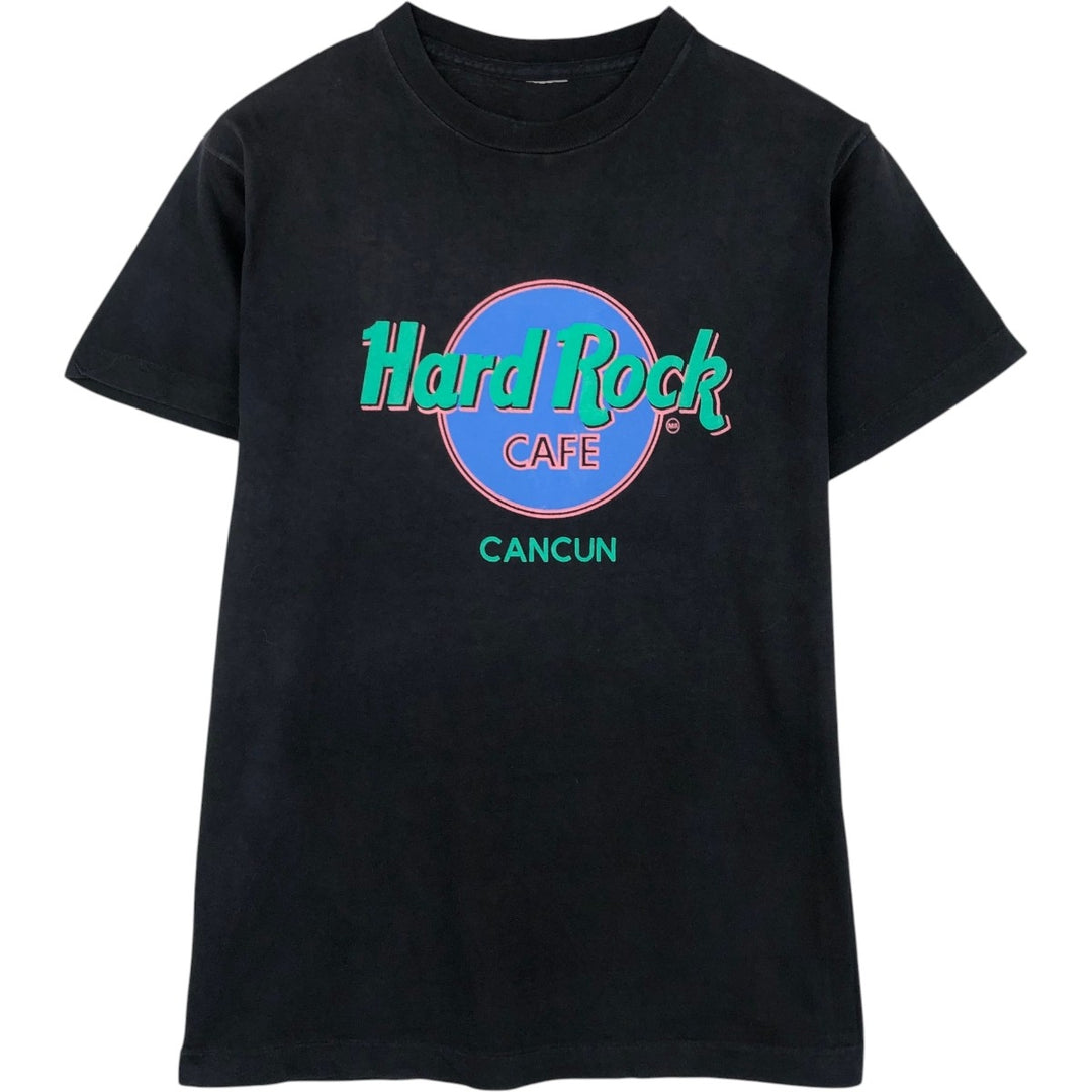 HARD ROCK CAFE Hard Rock Cafe Advertising T-shirt Men's XL size unclear black type Vintage Second Hand