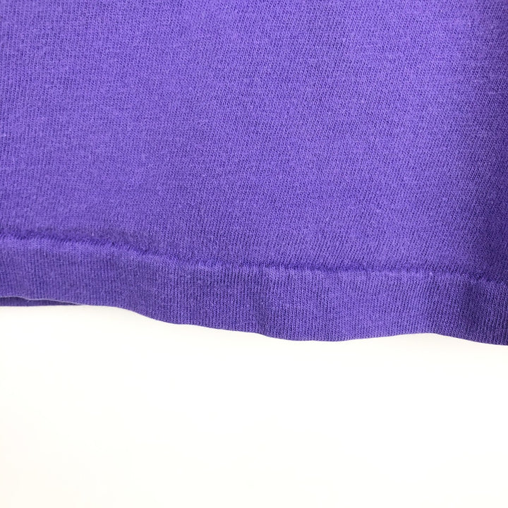 Hanes BEEFY-T HARD ROCK CAFE advertising T-shirt, made in the USA, men's size M (approx.) cotton purple type Vintage Second Hand