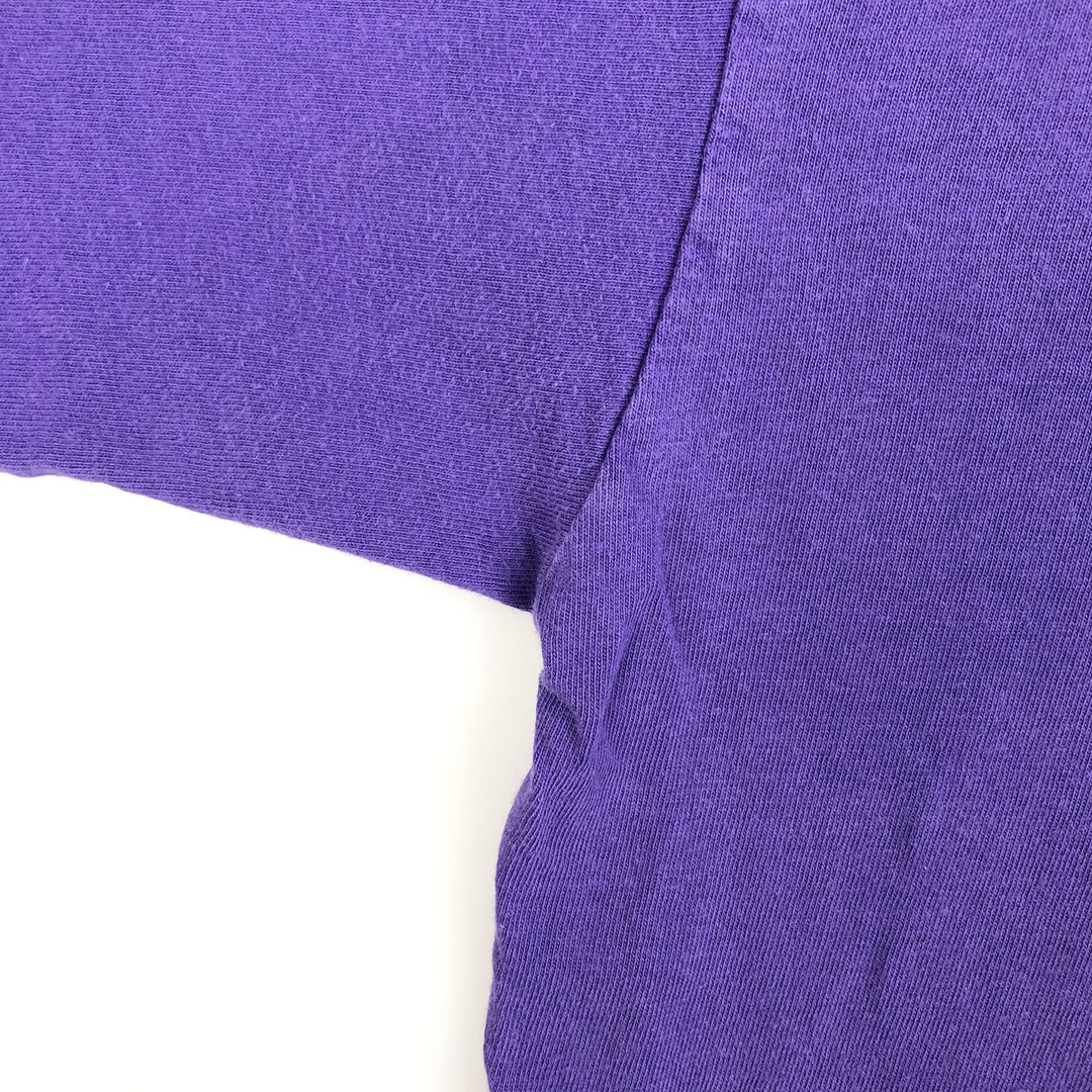 Hanes BEEFY-T HARD ROCK CAFE advertising T-shirt, made in the USA, men's size M (approx.) cotton purple type Vintage Second Hand