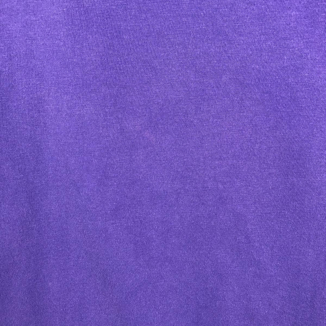 Hanes BEEFY-T HARD ROCK CAFE advertising T-shirt, made in the USA, men's size M (approx.) cotton purple type Vintage Second Hand