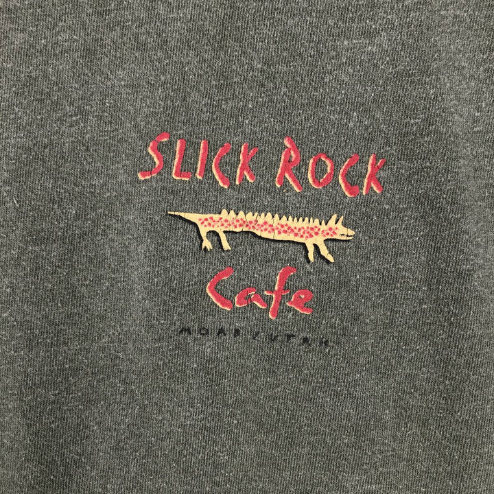 SPEICOR SLICK ROCK CAFE Advertising T-Shirt, Made in USA, Men's Size M (equivalent) cotton Khaki type Vintage Second Hand