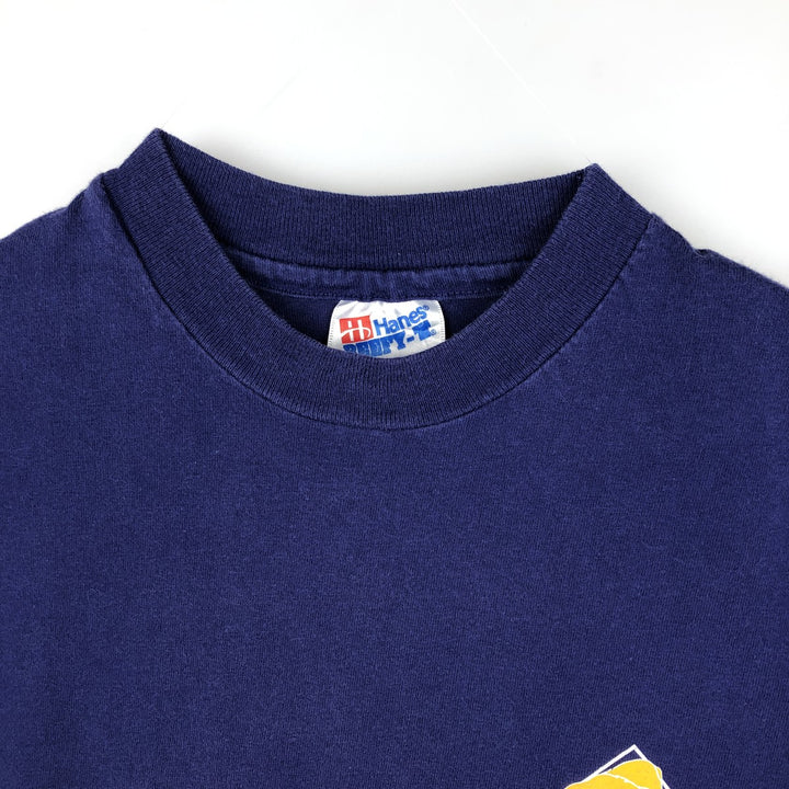 80'S Hanes BEEFY-T Salty Dog Cafe Advertising T-Shirt, Made in USA, Men's Size M (approx.), Vintage cotton blue type Vintage Second Hand