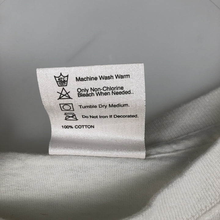 Planet Hollywood advertising T-shirt, made in the USA, men's size S (equivalent). cotton white type Vintage Second Hand