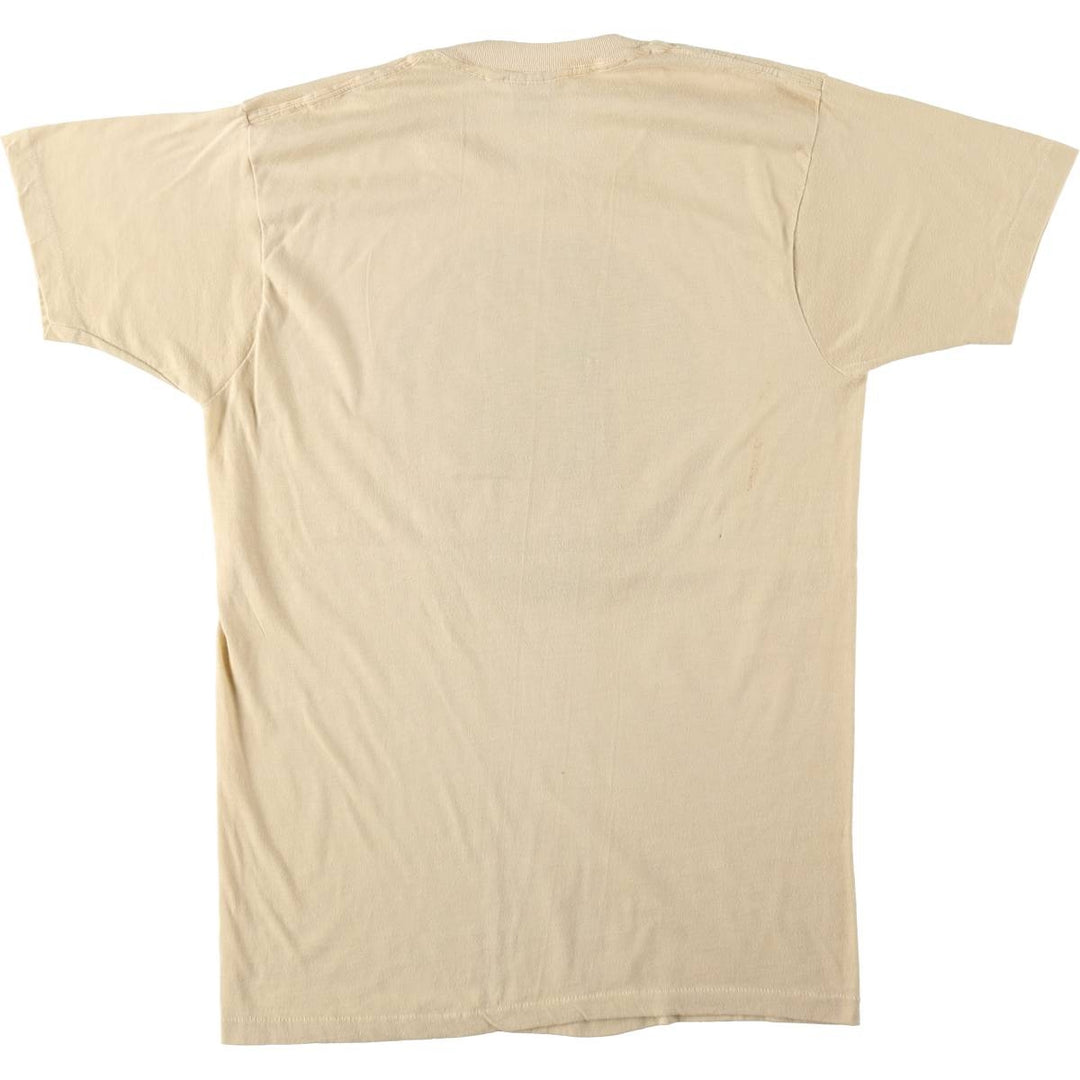 80'S Screen Stars Moosehead Beer Advertising T-Shirt, Made in USA, Men's XL equivalent, Vintage cotton Beige type Vintage Second Hand