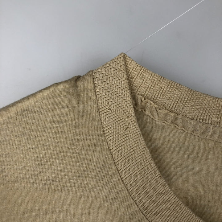 80'S Screen Stars Moosehead Beer Advertising T-Shirt, Made in USA, Men's XL equivalent, Vintage cotton Beige type Vintage Second Hand