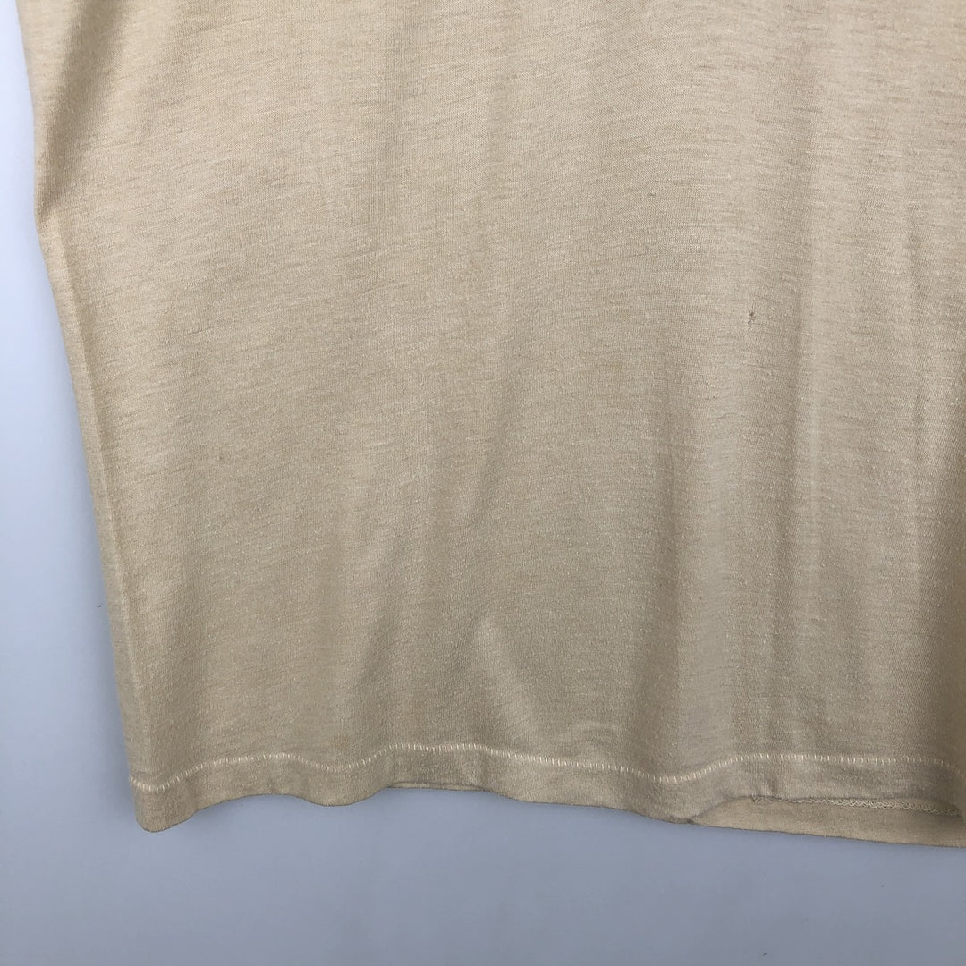 80'S Screen Stars Moosehead Beer Advertising T-Shirt, Made in USA, Men's XL equivalent, Vintage cotton Beige type Vintage Second Hand
