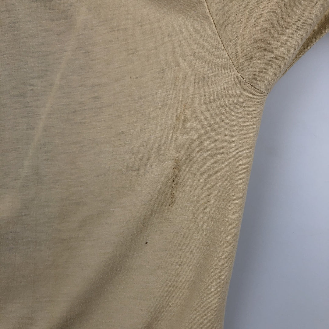 80'S Screen Stars Moosehead Beer Advertising T-Shirt, Made in USA, Men's XL equivalent, Vintage cotton Beige type Vintage Second Hand