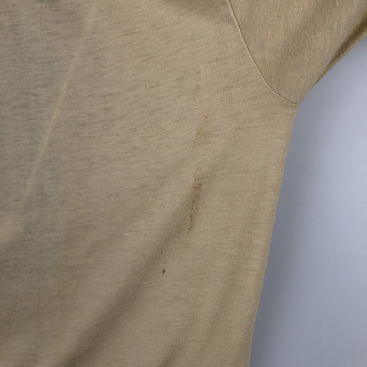 80'S Screen Stars Moosehead Beer Advertising T-Shirt, Made in USA, Men's XL equivalent, Vintage cotton Beige type Vintage Second Hand