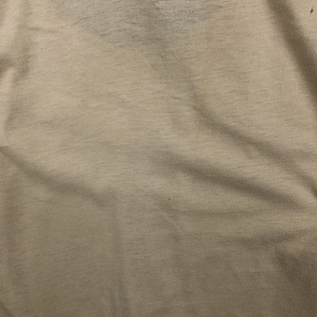 80'S Screen Stars Moosehead Beer Advertising T-Shirt, Made in USA, Men's XL equivalent, Vintage cotton Beige type Vintage Second Hand