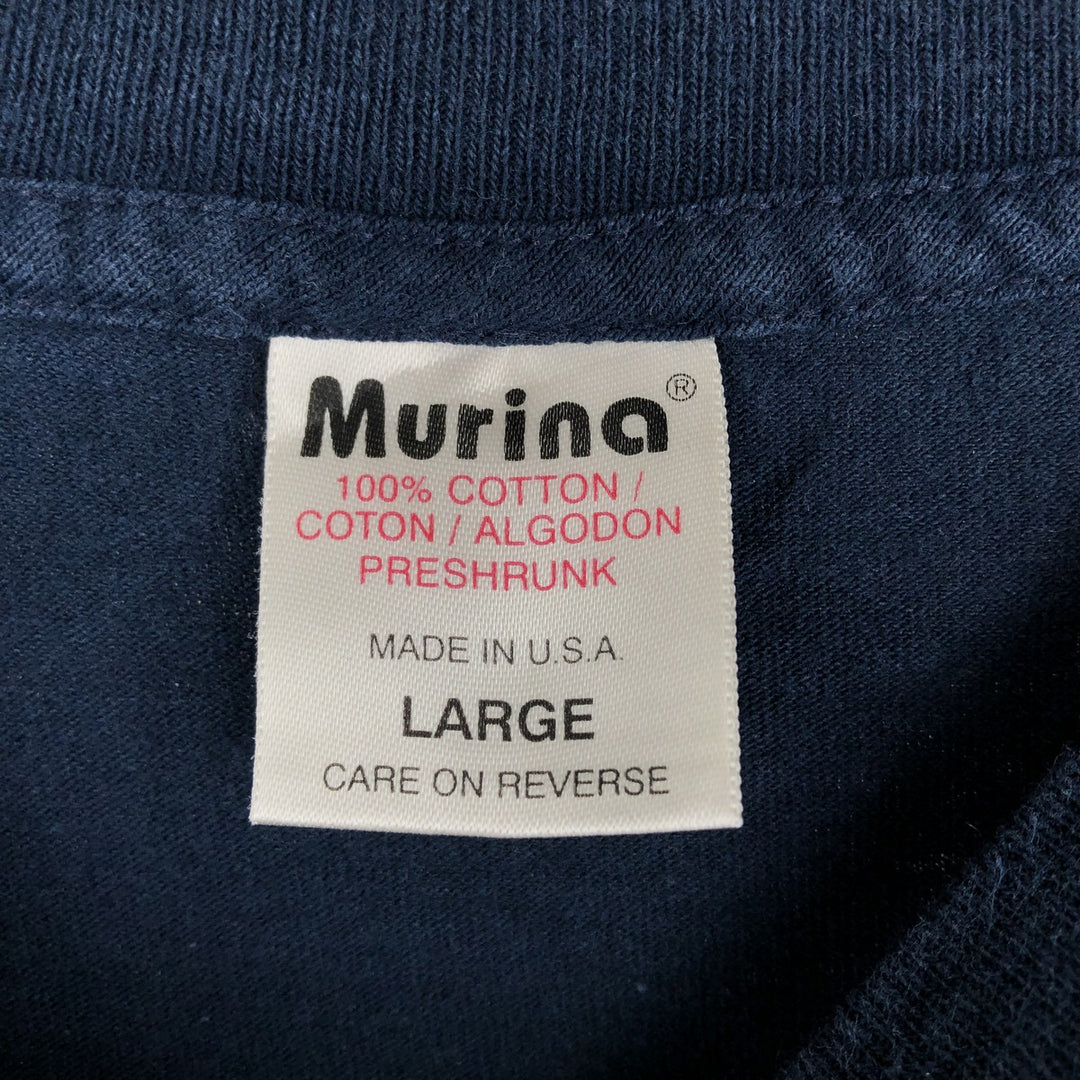 90'S Murina Smirnoff Twist Advertising T-Shirt, Made in USA, Men's Size L (approx.), Vintage cotton navy blue type Vintage Second Hand