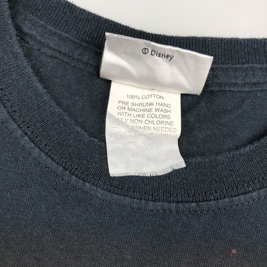 Disneyland Space Mountain advertising T-shirt, men's size XL (approx.) cotton black type Vintage Second Hand