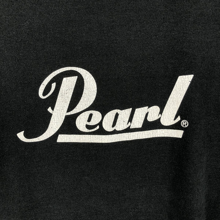 90'S Fruit of the Loom Pearl Print Advertising T-Shirt, Made in USA, Men's XL (approx.), Vintage cotton black type Vintage Second Hand