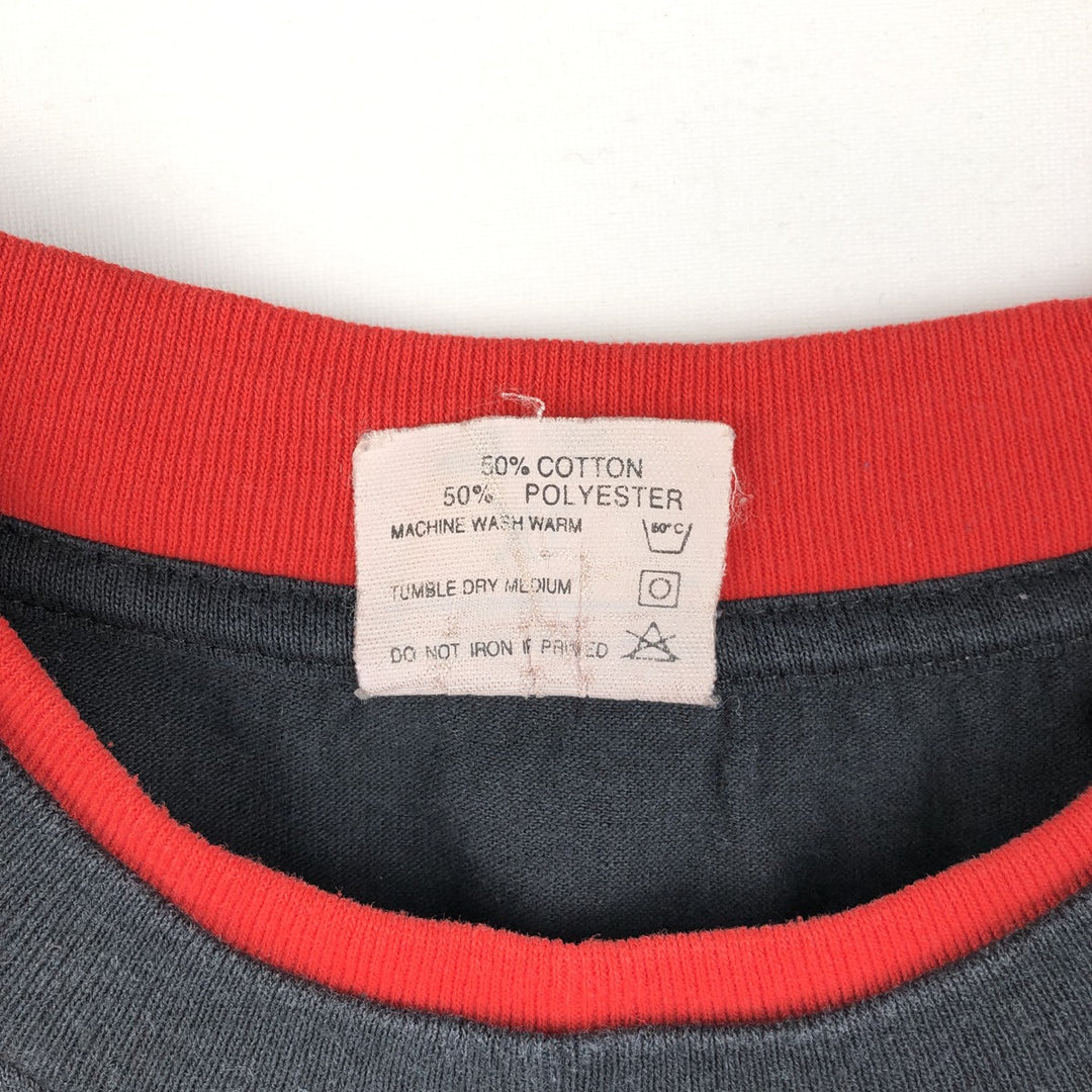 90'S American Born Winston Advertising T-Shirt, Made in USA, Men's XL equivalent, Vintage cotton black type Vintage Second Hand