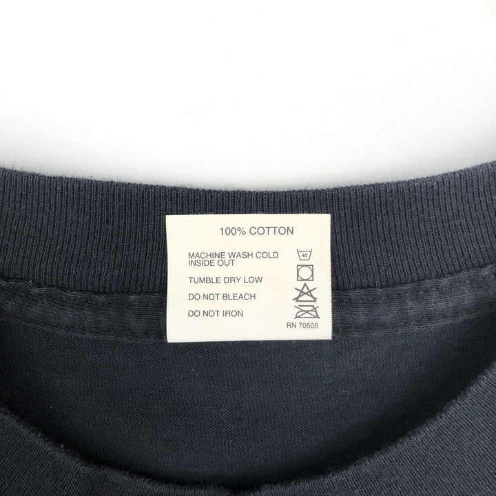 90'S American Born Marlboro Advertising T-Shirt, Made in USA, Men's XL equivalent, Vintage cotton black type Vintage Second Hand