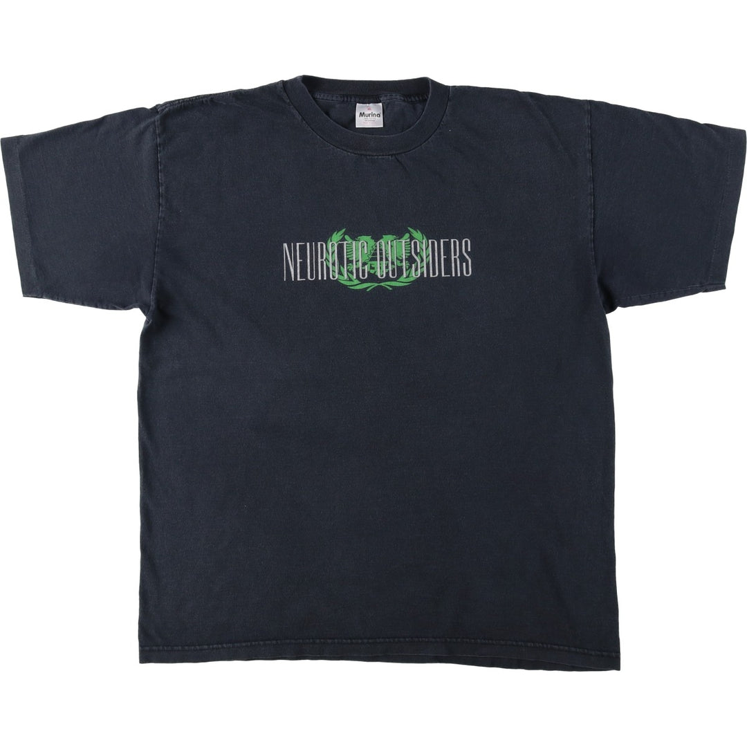 90'S Murina NEUROTIC OUTSIDERS Band T-shirt, Made in USA, Men's XL equivalent. cotton black type Vintage Second Hand