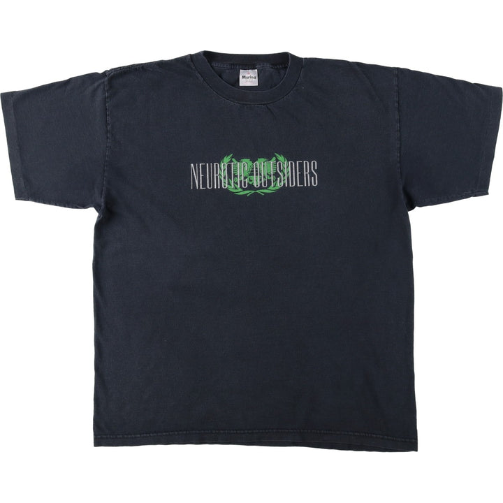 90'S Murina NEUROTIC OUTSIDERS Band T-shirt, Made in USA, Men's XL equivalent. cotton black type Vintage Second Hand