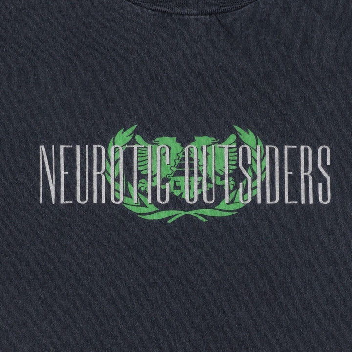 90'S Murina NEUROTIC OUTSIDERS Band T-shirt, Made in USA, Men's XL equivalent. cotton black type Vintage Second Hand