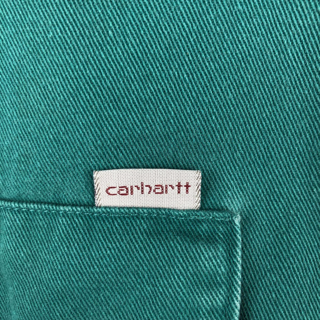 Carhartt Long-Sleeve Western Shirt, Men's Size XL (approx.) unclear green type Vintage Second Hand
