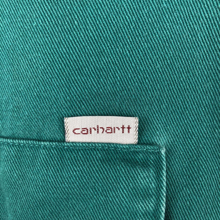 Carhartt Long-Sleeve Western Shirt, Men's Size XL (approx.) unclear green type Vintage Second Hand