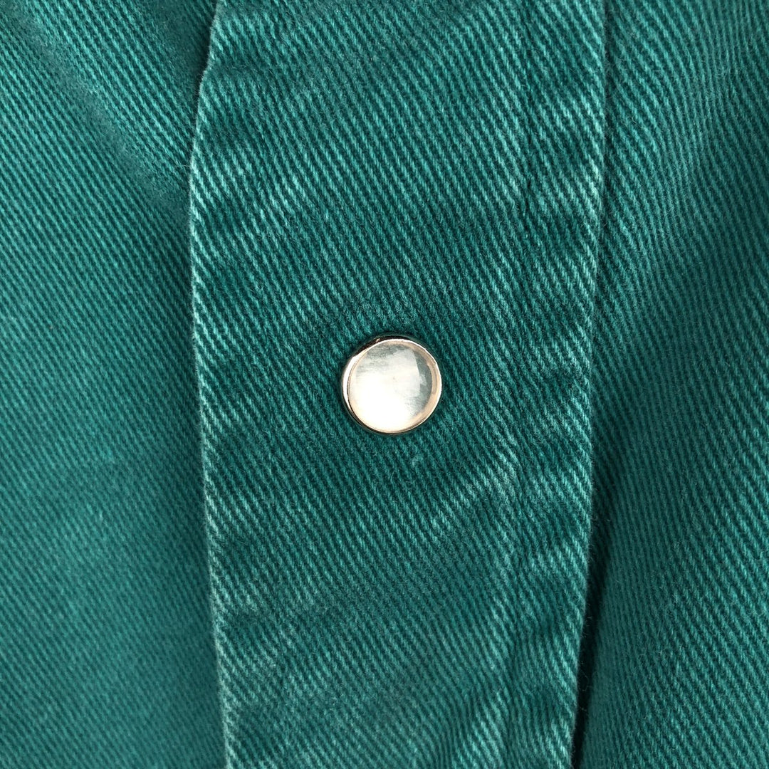 Carhartt Long-Sleeve Western Shirt, Men's Size XL (approx.) unclear green type Vintage Second Hand