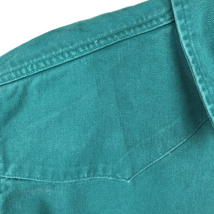 Carhartt Long-Sleeve Western Shirt, Men's Size XL (approx.) unclear green type Vintage Second Hand