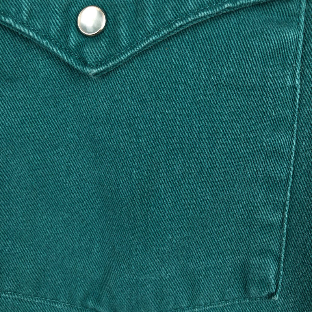 Carhartt Long-Sleeve Western Shirt, Men's Size XL (approx.) unclear green type Vintage Second Hand