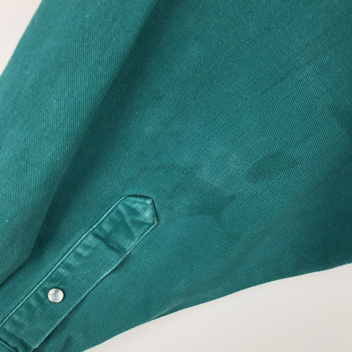 Carhartt Long-Sleeve Western Shirt, Men's Size XL (approx.) unclear green type Vintage Second Hand