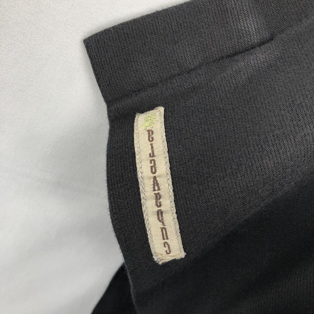 CUBAVERA Short-Sleeve Open-Collar Mexican Shirt (Men's Size L) Rayon black type Vintage Second Hand