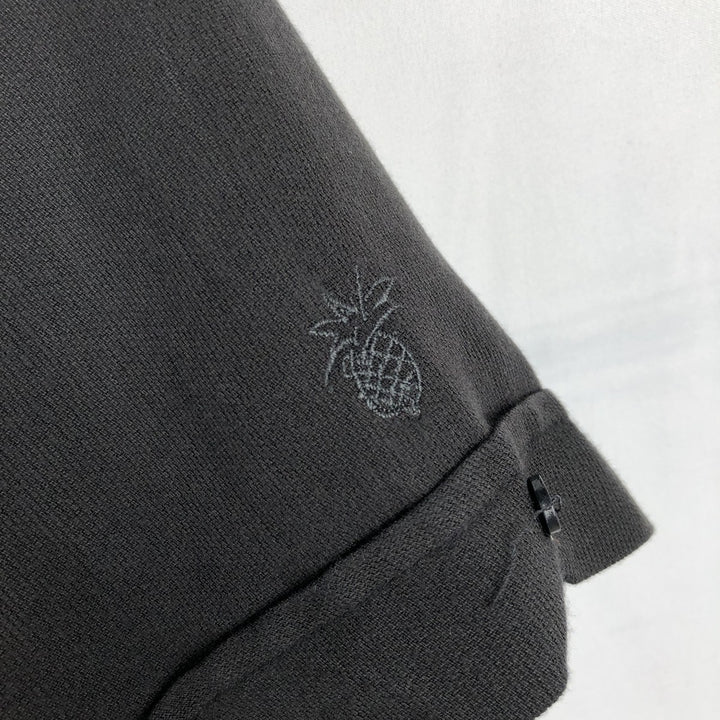 CUBAVERA Short-Sleeve Open-Collar Mexican Shirt (Men's Size L) Rayon black type Vintage Second Hand