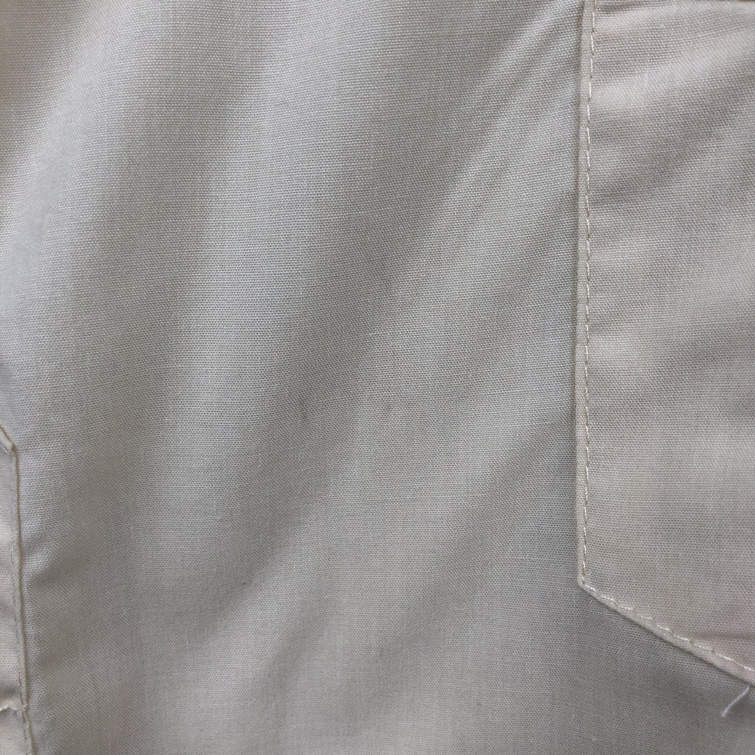 WEST LINE YUCATAN MEXICO Short-Sleeve Open Collar Mexican Shirt Cuban Shirt Box Shirt Men's Size M polyester ivory Vintage Second Hand