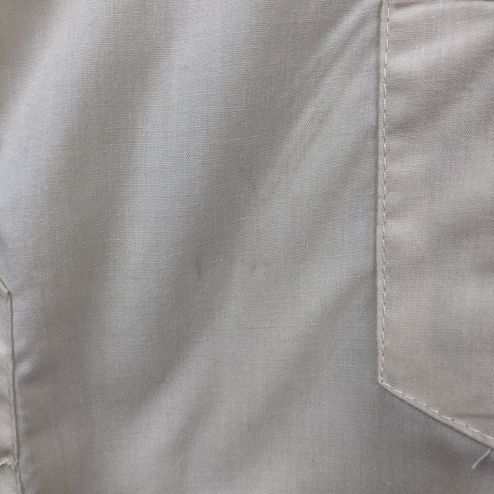 WEST LINE YUCATAN MEXICO Short-Sleeve Open Collar Mexican Shirt Cuban Shirt Box Shirt Men's Size M polyester ivory Vintage Second Hand