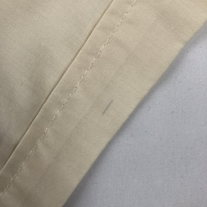 WEST LINE YUCATAN MEXICO Short-Sleeve Open Collar Mexican Shirt Cuban Shirt Box Shirt Men's Size M polyester ivory Vintage Second Hand