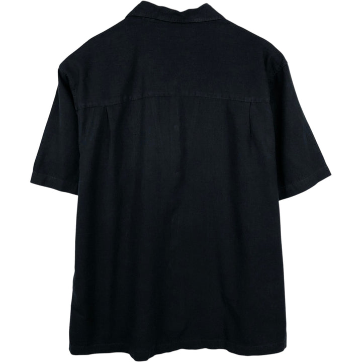 CUBAVERA Short Sleeve Open Collar Mexican Shirt Cuban Shirt Men's XL unclear black type Vintage Second Hand