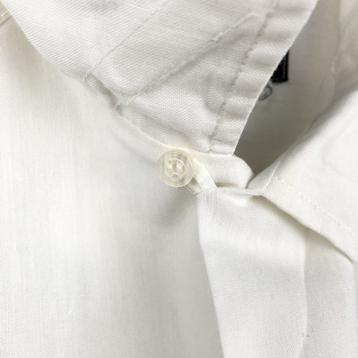 MAYAPAN Embroidered Short-Sleeve Mexican Shirt (Cuban Shirt) - Men's Size XL polyester white type Vintage Second Hand