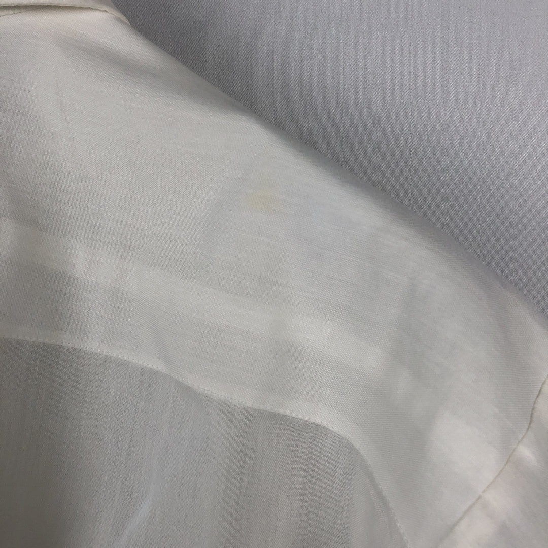 MAYAPAN Embroidered Short-Sleeve Mexican Shirt (Cuban Shirt) - Men's Size XL polyester white type Vintage Second Hand