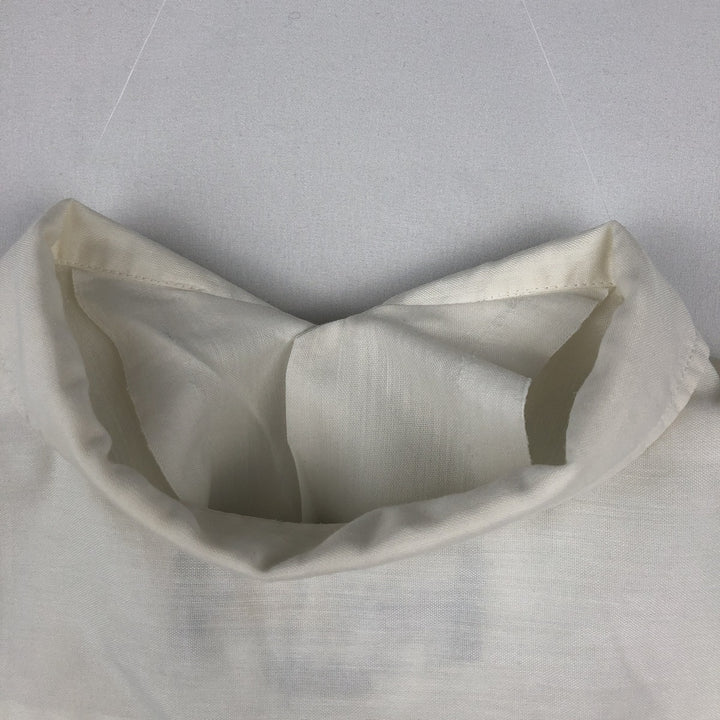 MAYAPAN Embroidered Short-Sleeve Mexican Shirt (Cuban Shirt) - Men's Size XL polyester white type Vintage Second Hand