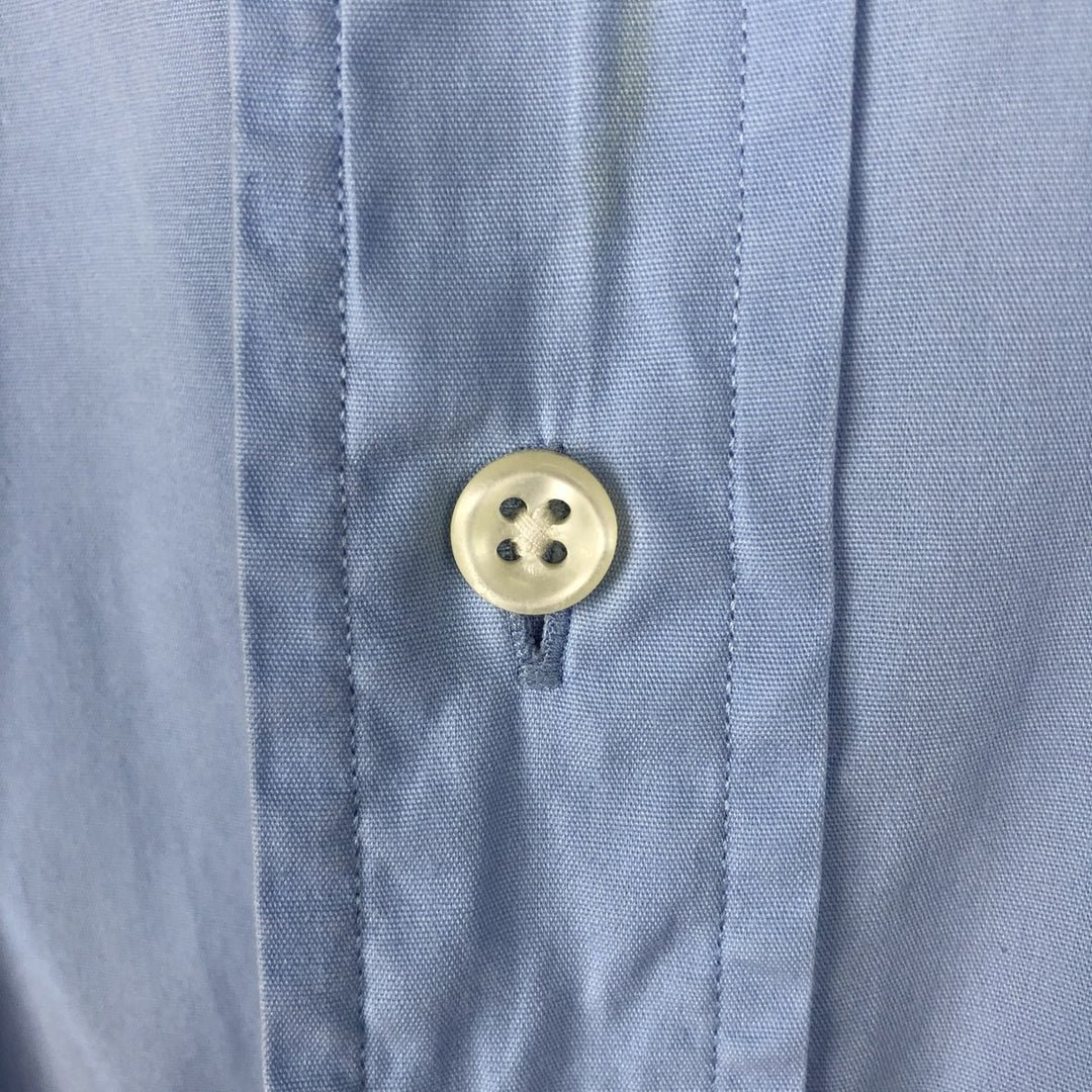 Ralph Lauren BLAKE short sleeve button down shirt, men's size L cotton Blue type light blue Vintage Second Hand