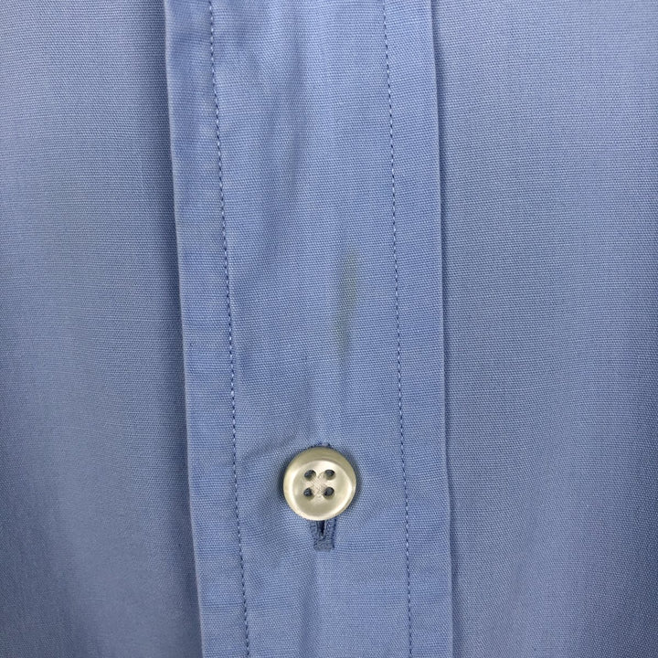 Ralph Lauren BLAKE short sleeve button down shirt, men's size L cotton Blue type light blue Vintage Second Hand