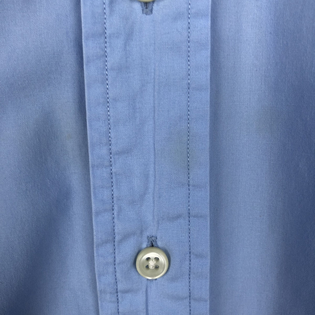 Ralph Lauren BLAKE short sleeve button down shirt, men's size L cotton Blue type light blue Vintage Second Hand
