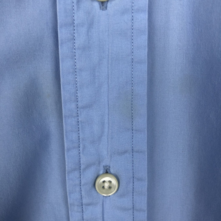 Ralph Lauren BLAKE short sleeve button down shirt, men's size L cotton Blue type light blue Vintage Second Hand