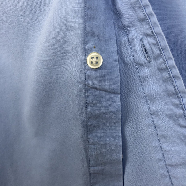 Ralph Lauren BLAKE short sleeve button down shirt, men's size L cotton Blue type light blue Vintage Second Hand