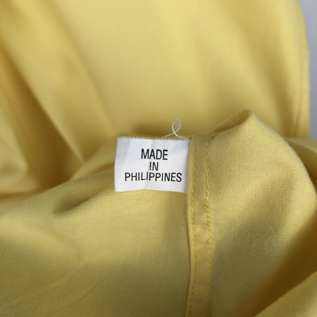 Ralph Lauren BLAKE short sleeve button down shirt, men's size M cotton yellow type Vintage Second Hand