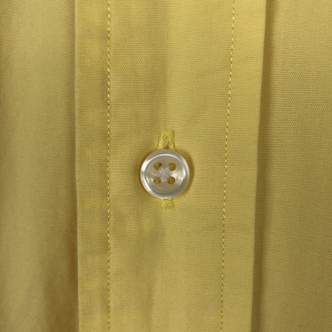 Ralph Lauren BLAKE short sleeve button down shirt, men's size M cotton yellow type Vintage Second Hand