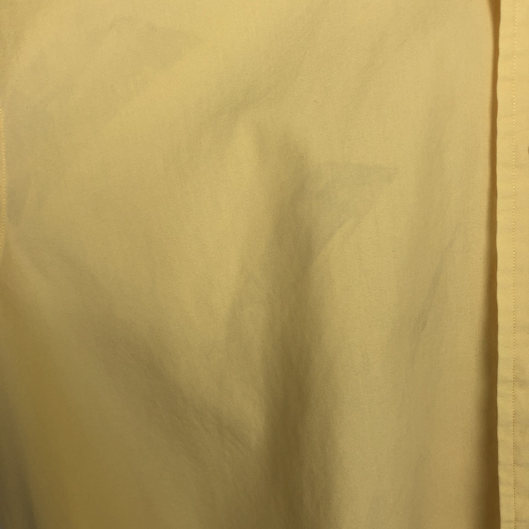 Ralph Lauren BLAKE short sleeve button down shirt, men's size M cotton yellow type Vintage Second Hand