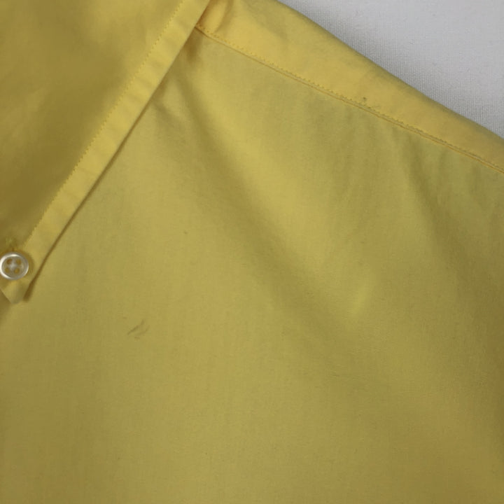 Ralph Lauren BLAKE short sleeve button down shirt, men's size M cotton yellow type Vintage Second Hand