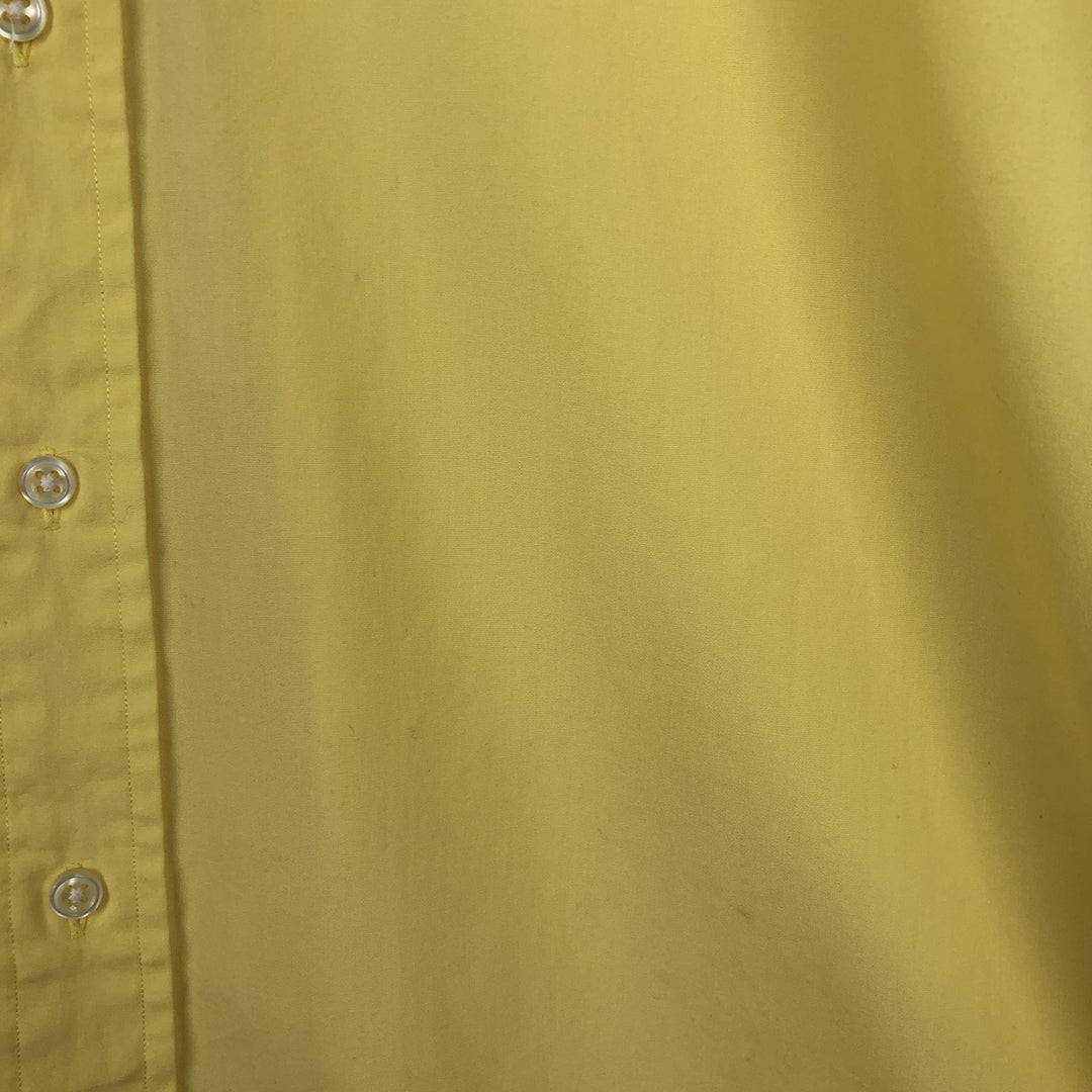 Ralph Lauren BLAKE short sleeve button down shirt, men's size M cotton yellow type Vintage Second Hand
